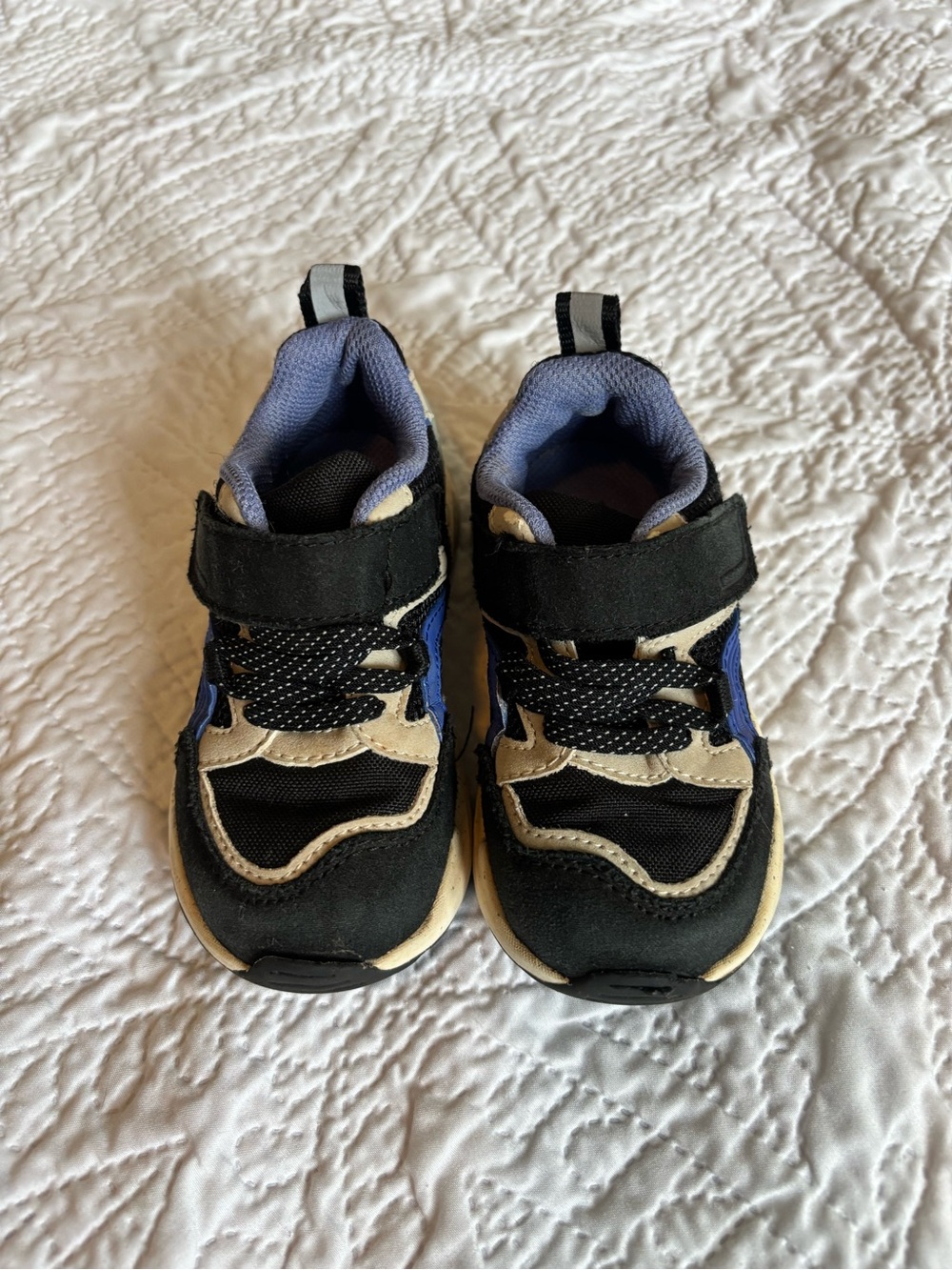 Zara Black, Blue and Cream Kids Sneakers
